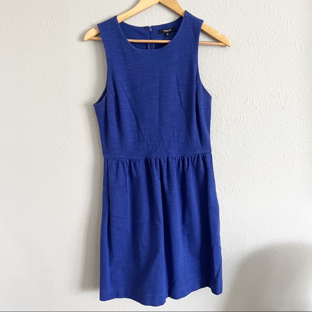 Madewell royal blue a-line dress, size medium
